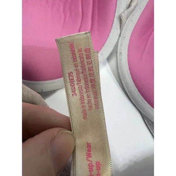 PINK VICTORIA’S SECRET Grey Lace Leopard Print Wear Everywhere Push-Up Bra 34DD - Picture 4 of 4